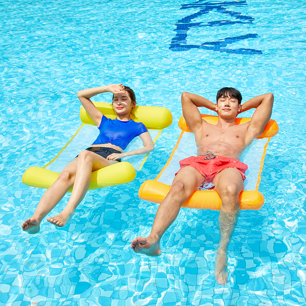 스윔어바웃 릴렉스 워터해먹 감성 해먹튜브 성인 어린이 수영 물놀이 그물 베드 대형튜브