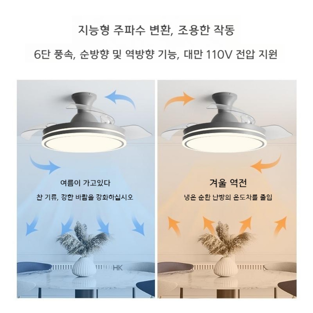 실링팬 조명 여름 인테리어 천장선풍기 거실등 - 상세 이미지 5