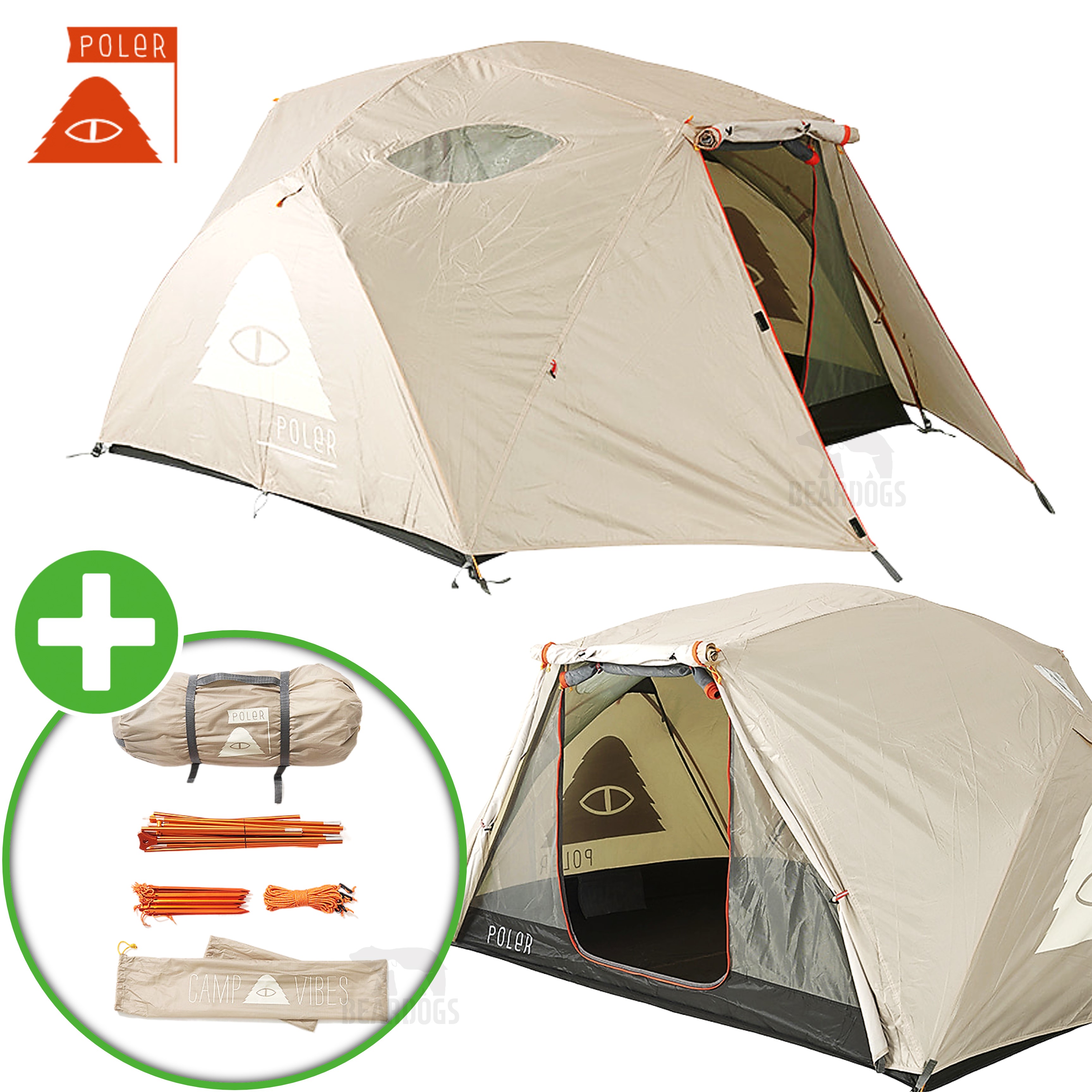 폴러투맨 폴러 스터프 텐트 쉘터 백패킹 그늘막 경량 아시아 에디션 샌드 25년신형