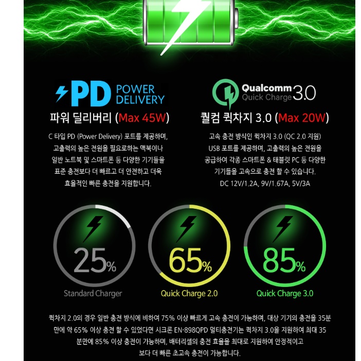멀티포트충전기 만능충전기 카페 매장용 업소용 충전기 - 상세 이미지 3
