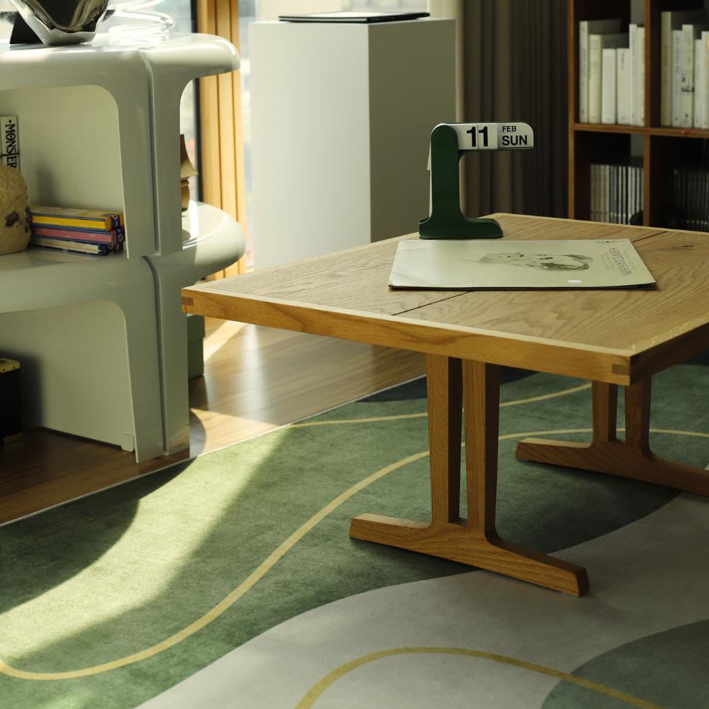 [에모프] 잔디 러그 거실 카페트 단모러그 고양이러그 140x200