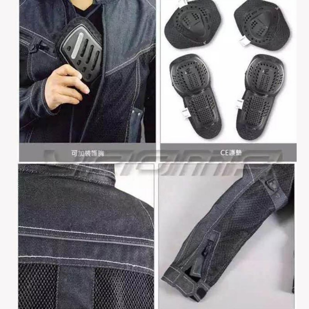 여름 오토바이 라이딩 레이싱 슈트 남성용 메쉬소재 - 상세 이미지 4