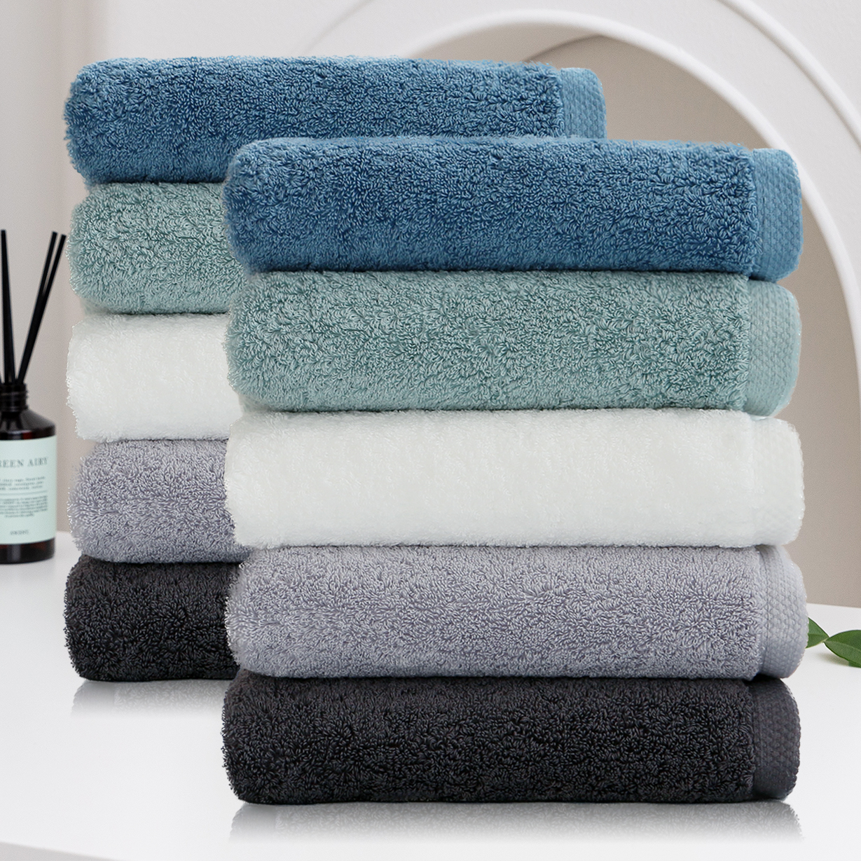 코튼클라우드 40수 코마사 220g 호텔 수건 고중량 타올 10장 세트