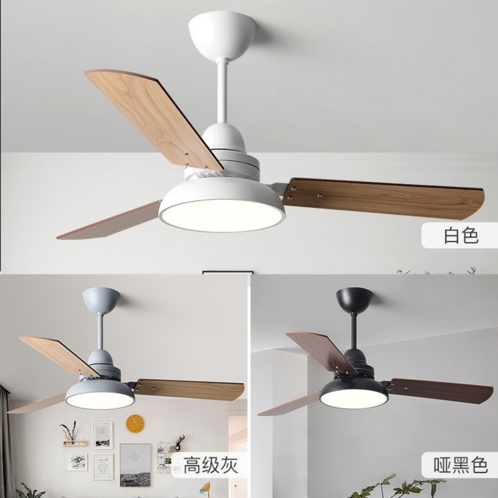 천정선풍기 북유럽식 조명 씰링팬 무소음 LED - 상세 이미지 2