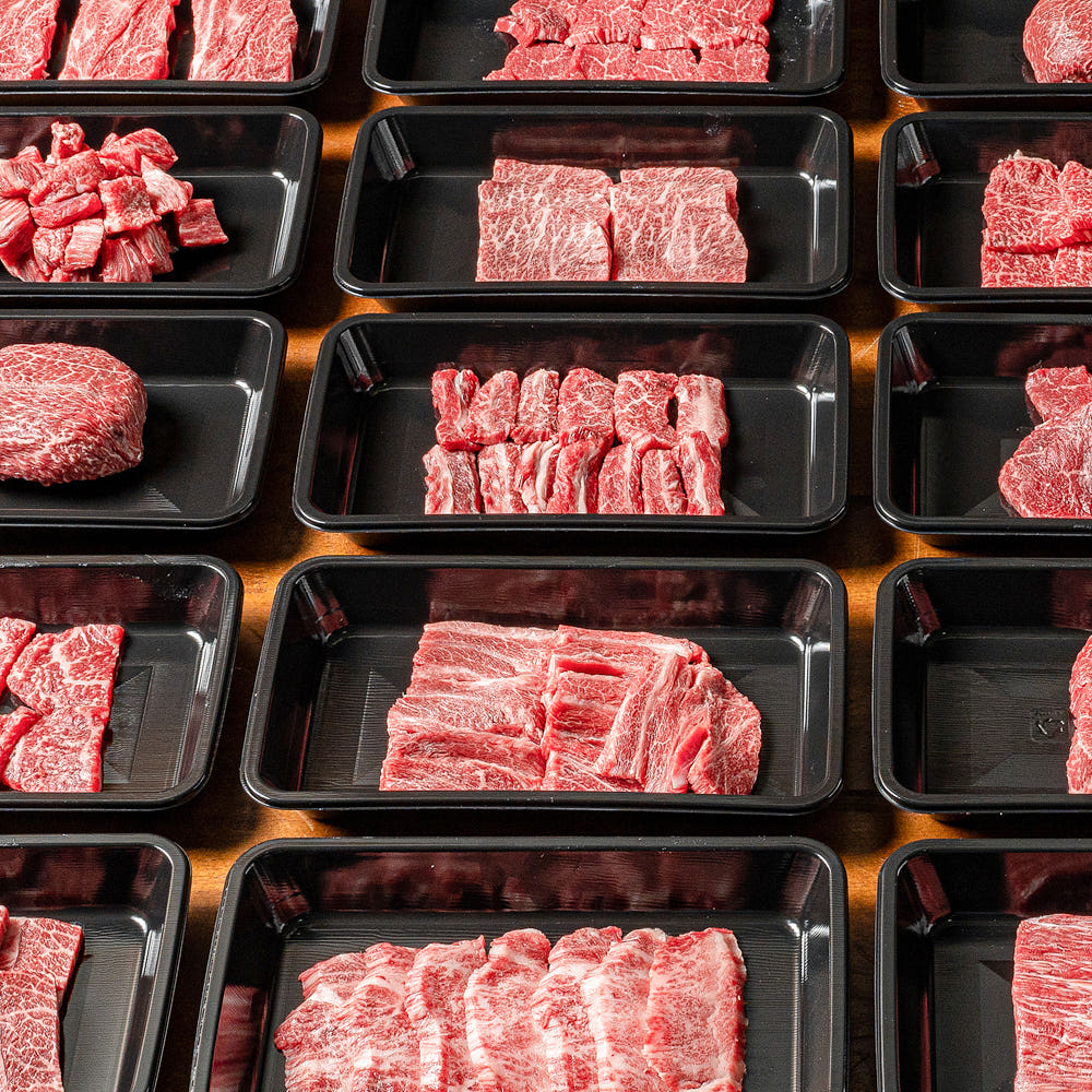 화려한우 1++ 갈비살 200g 1팩 + 칼집등심 200g 1팩