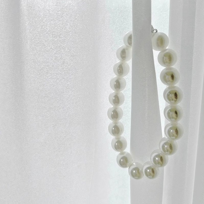 1+1 마그네틱 진주 큐빅 커튼 타이백 스트랩 고정끈