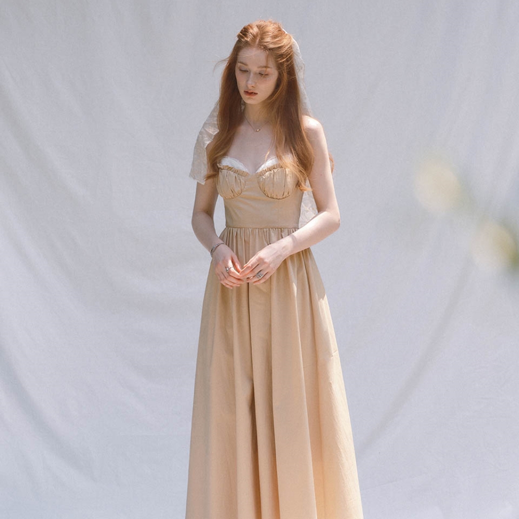 [신스덴] 사하라 레이스 롱원피스 - 상품 이미지