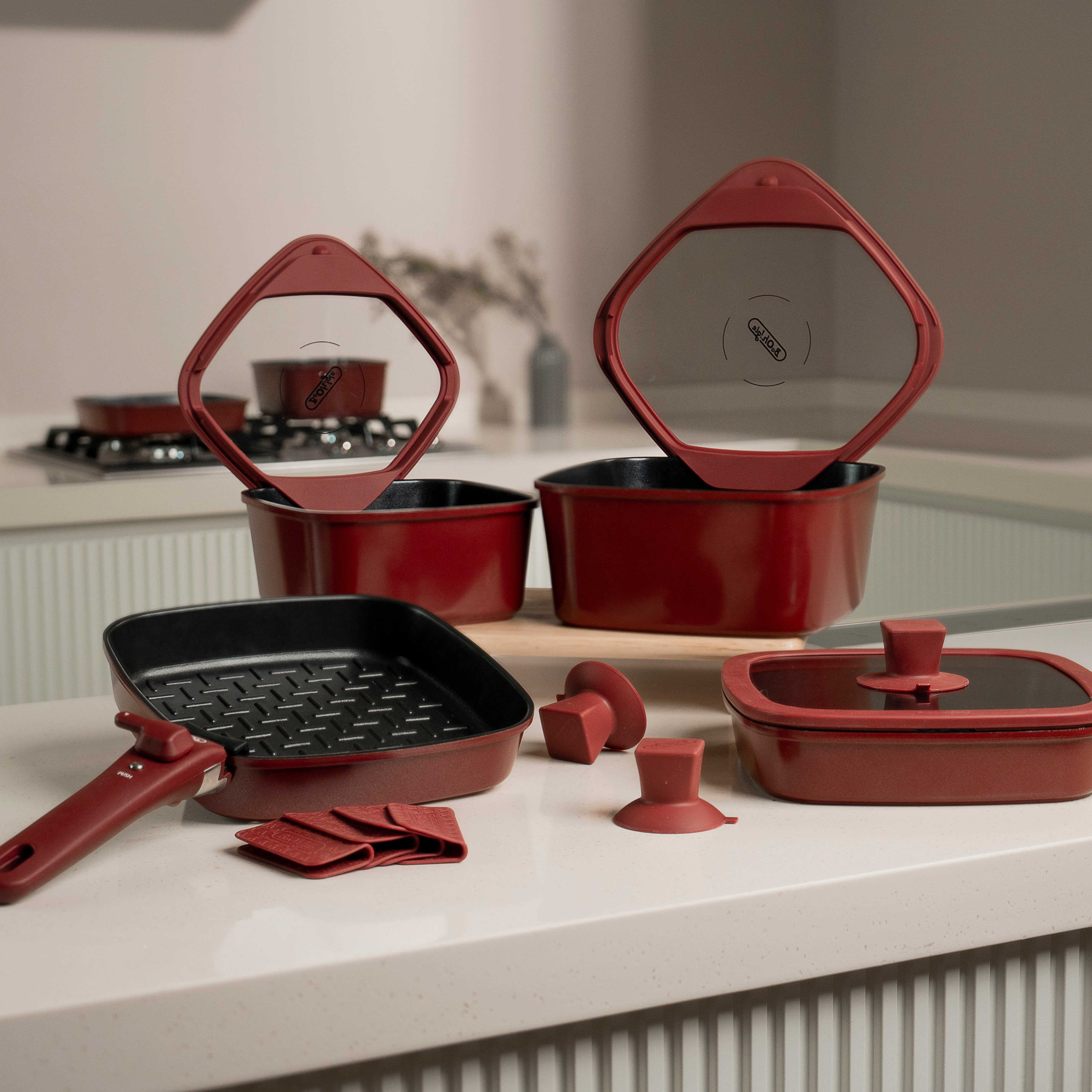 보오글 인덕션 냄비세트 인덕션용냄비 세라믹코팅 모든열원 사용가능 프라이팬 11종 세트