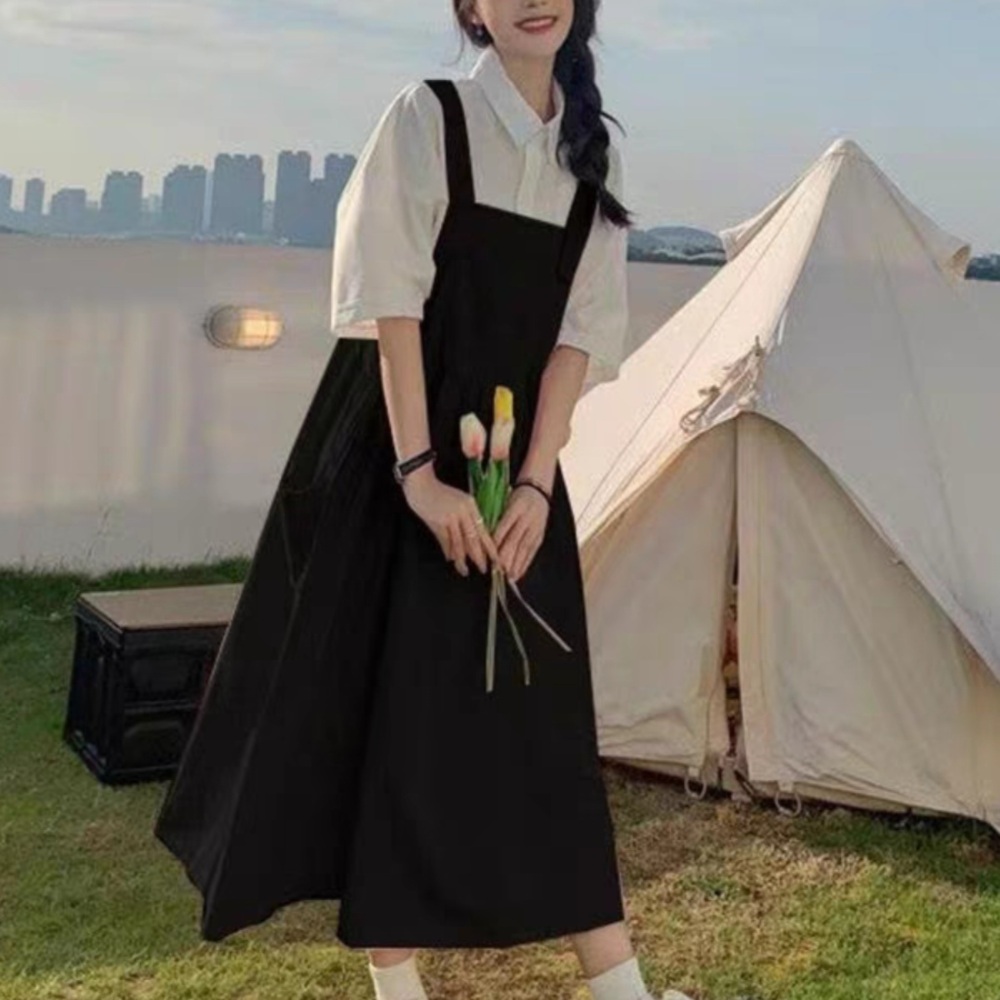 미녀와 순정남 31회 한수아 원피스 민소매 공마리 패셔너블 멜빵 의상 옷 패션 - 메인 이미지