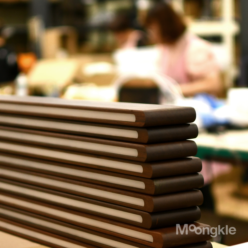 뭉클 리니어 6인 식탁 조명 원목 펜던트 조명 1500