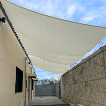 그늘애 국산 썬쉐이드 차광막 그늘막 타프 사각 3m x 4m, 베이지