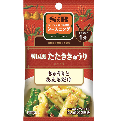 에스비 S&B 한국풍 타다키큐리 오이 무침 탕탕이 시즈닝 - 메인 이미지