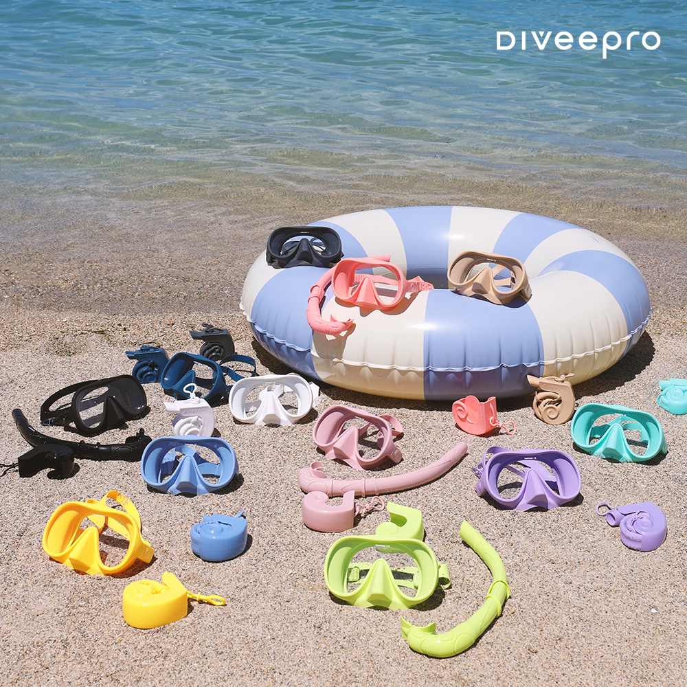 다이비프로 포켓다이브 스노쿨링 마스크 폴더블 휴대용 물안경