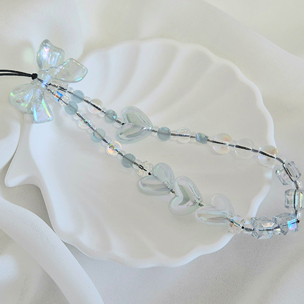 블루프레젠트 비즈스트랩 핸드폰줄 휴대폰스트랩 폰꾸미기 폰꾸 백꾸 다꾸 키링