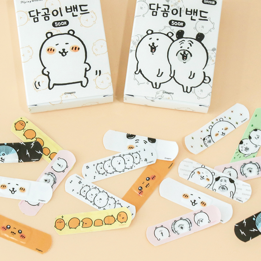 담곰이 밴드 50매 표준형 농담곰 퍼그씨 일회용 반창고 나가노 캐릭터 굿즈 - 상세 이미지 5