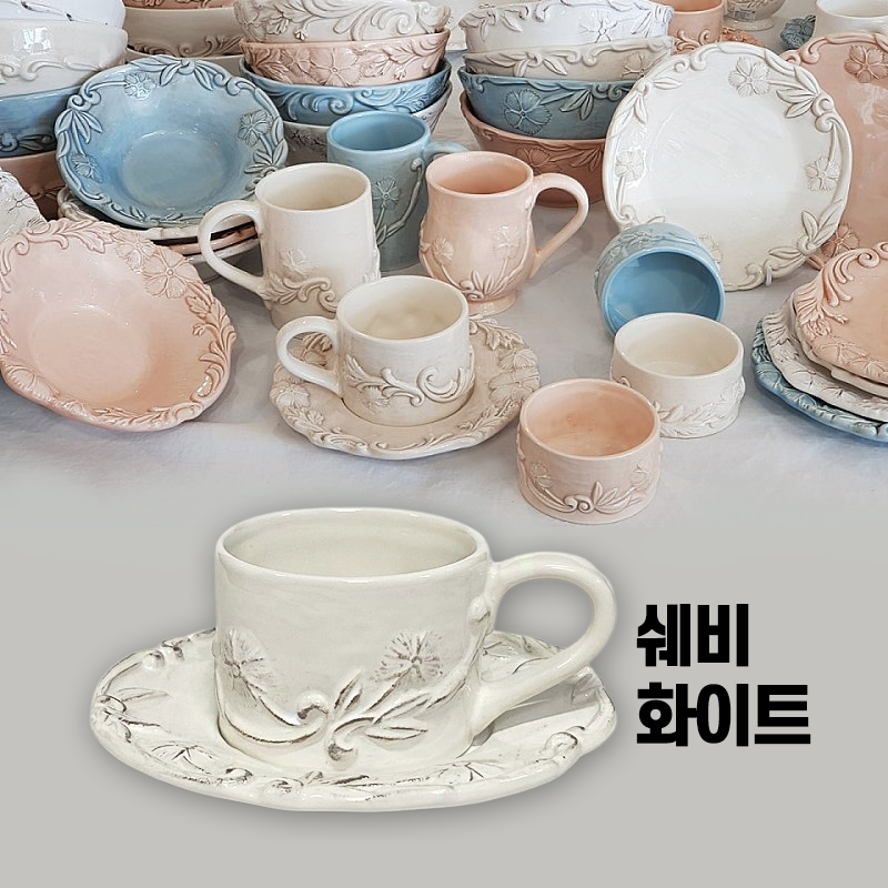 A형 (실린더형 찻잔+소서) 이탈리아 엘리오스 마이플라워 실린더형 찻잔+소서 3501 - 상세 이미지 2