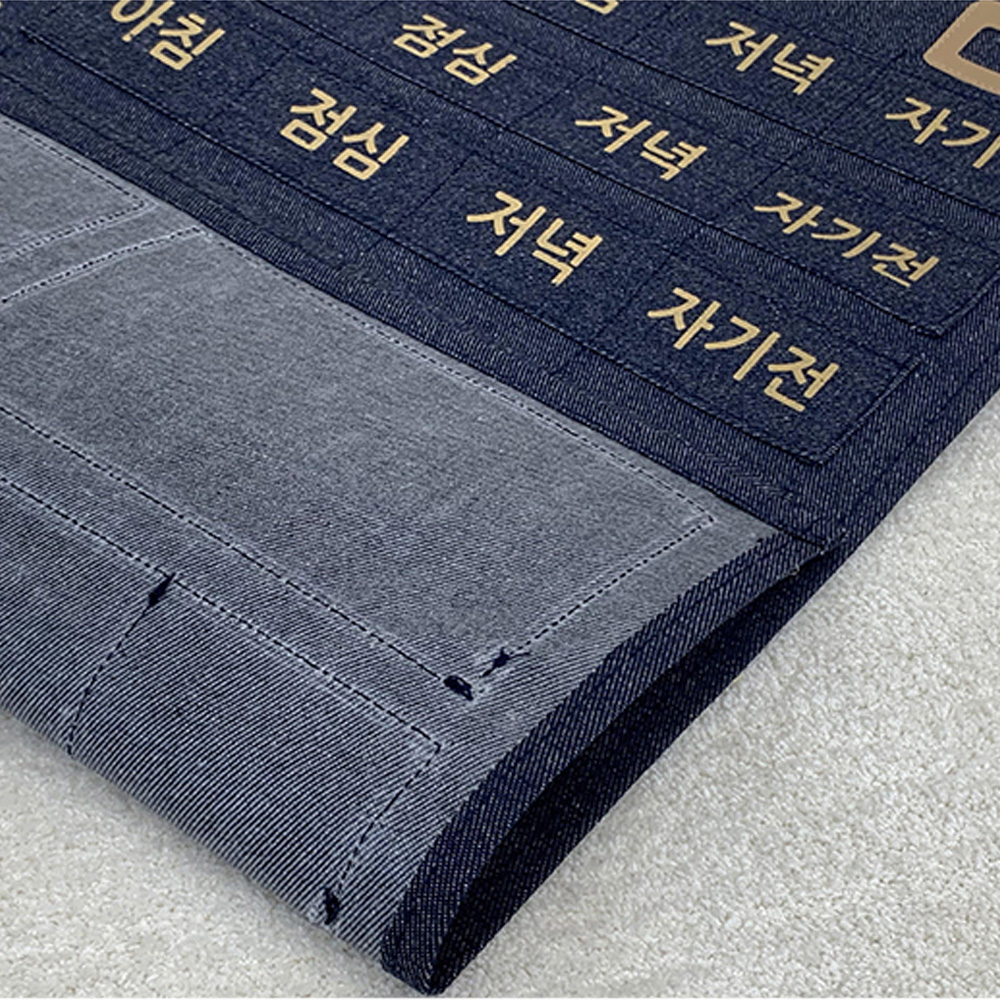 약달력 패브릭 천 벽걸이 주머니 2color - 상세 이미지 5