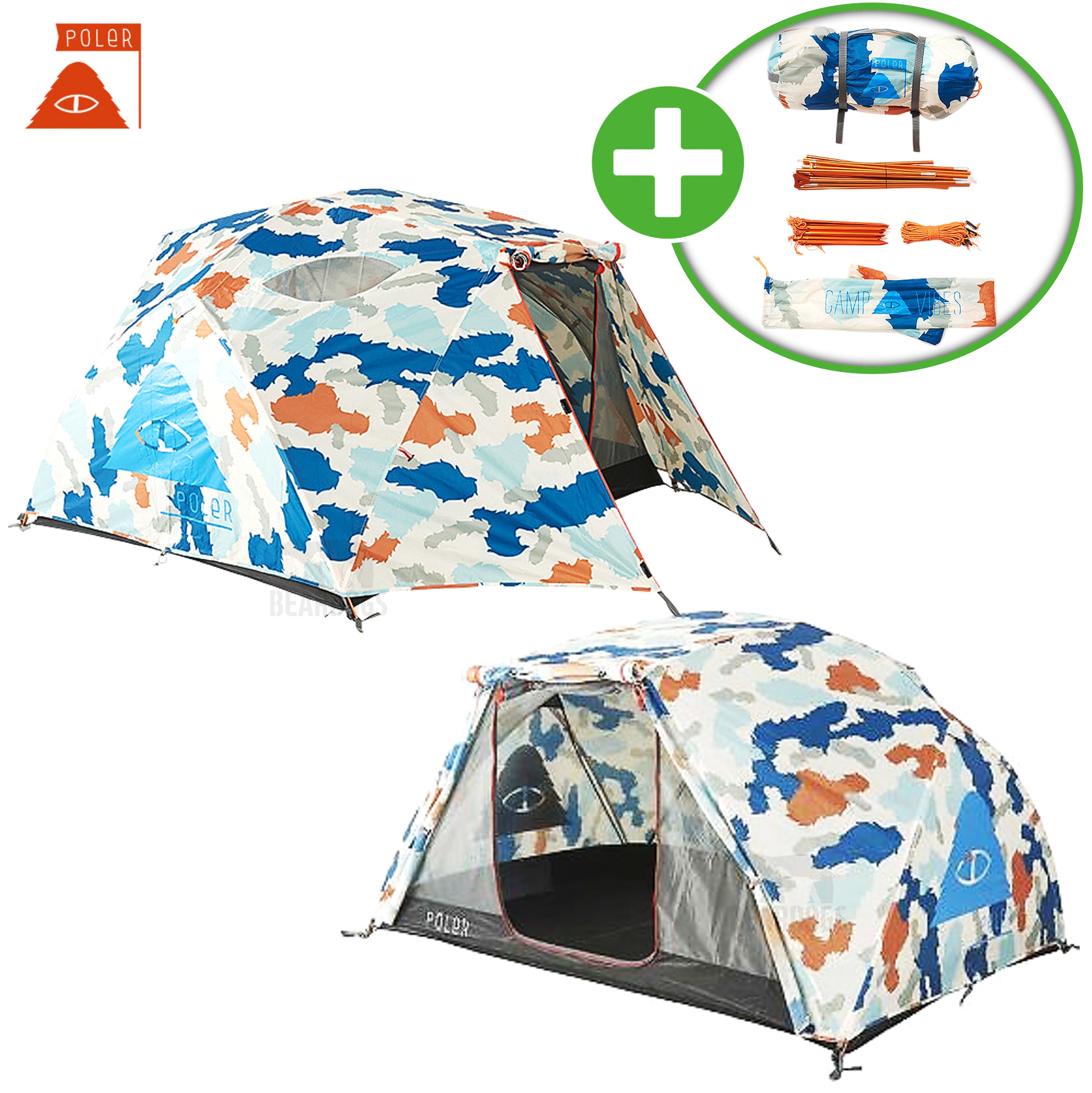 폴러투맨 폴러 스터프 텐트 백패킹 그늘막 경량 아시아에디션 카라멜 카모 25년신형