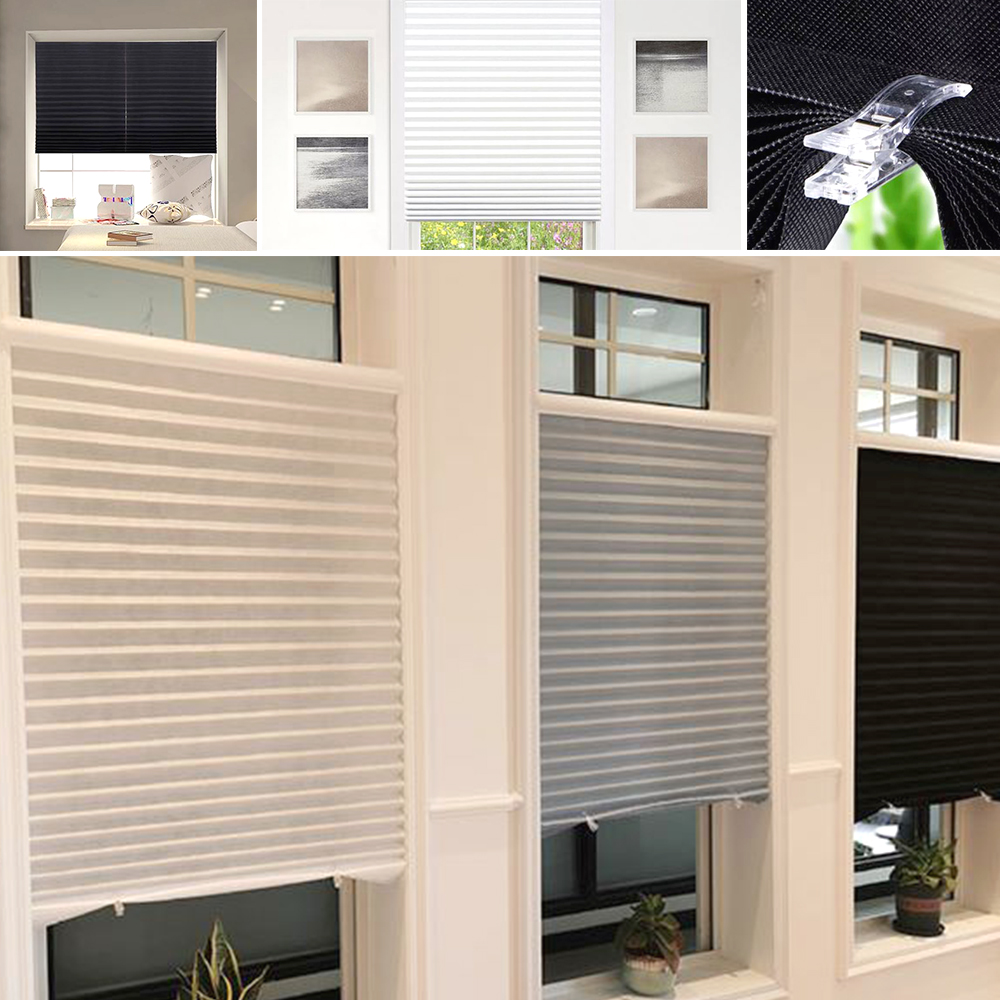 무타공 암막 블라인드 간편설치 부착식 단열 자외선차단 햇빛가리개 커튼