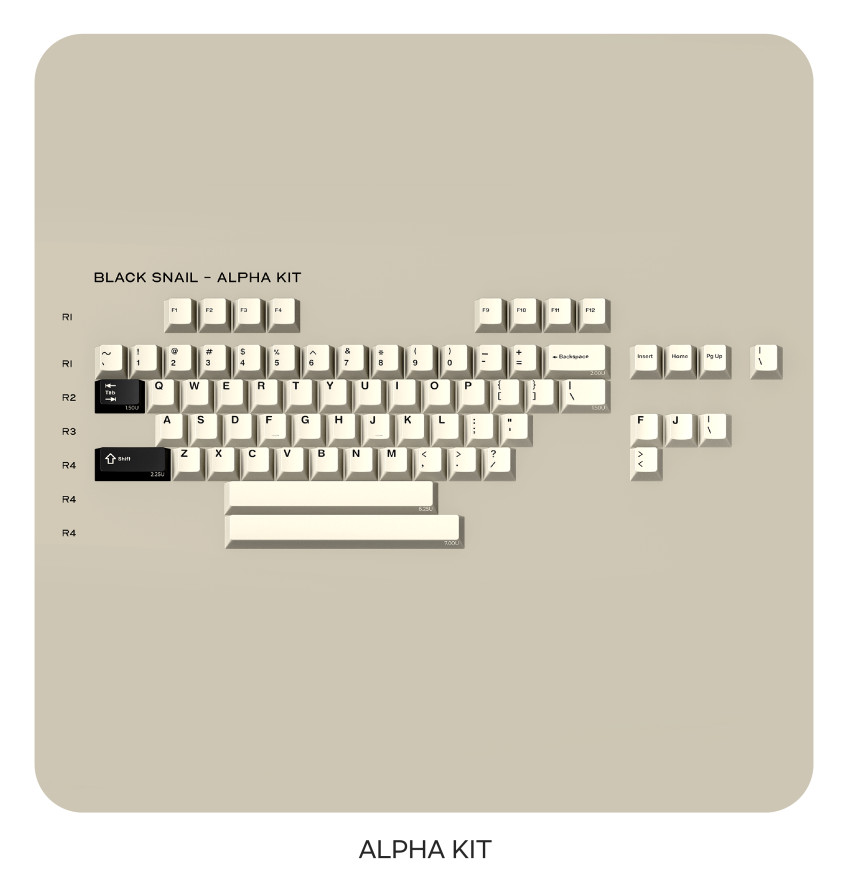 GMK CYL Black Snail 별도 구성 키캡 알파 킷 등 판매처 상세 정보 이미지 2
