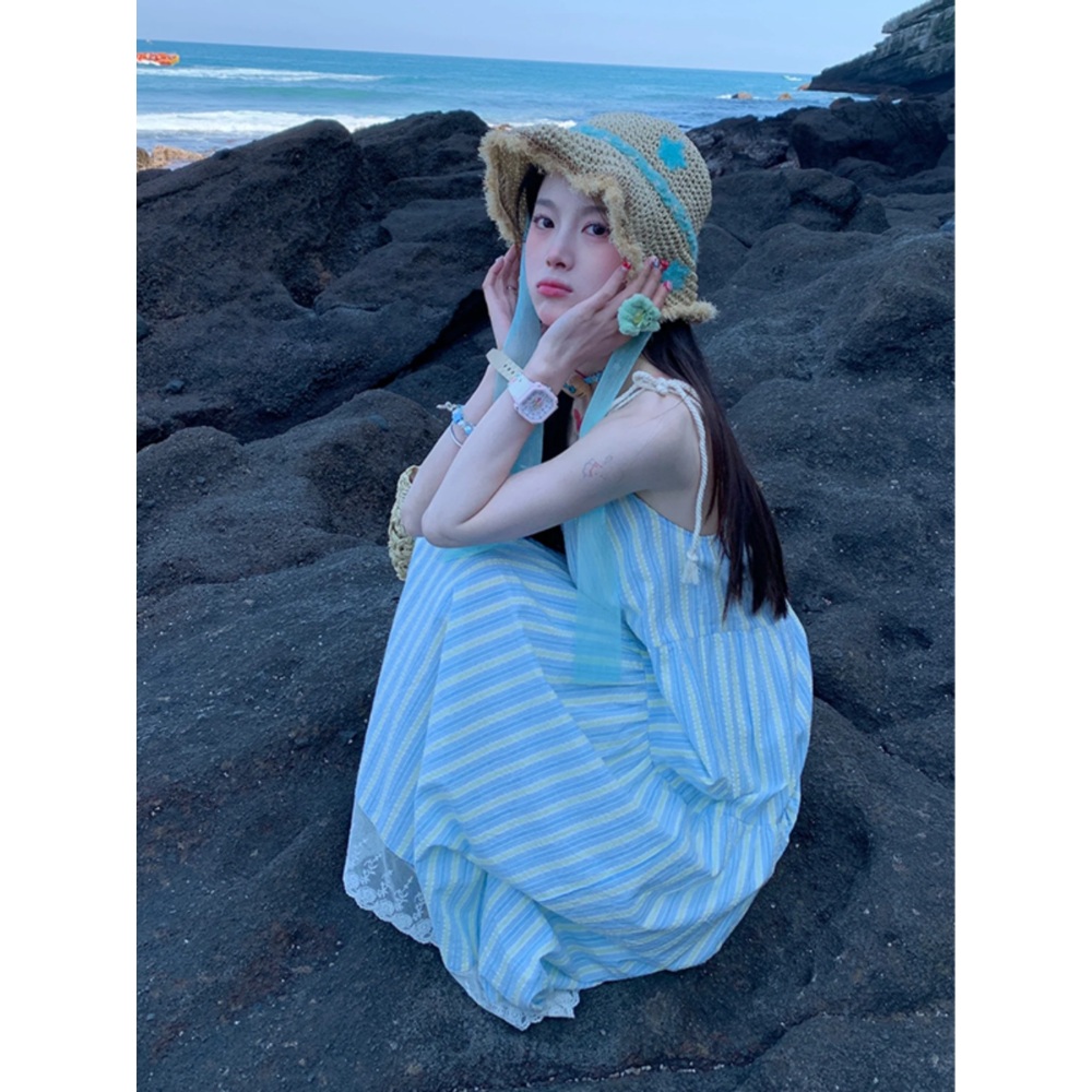 라디오스타 873회 승희 스트라이프 원피스 청순 A라인 의상 옷 패션 - 상세 이미지 3