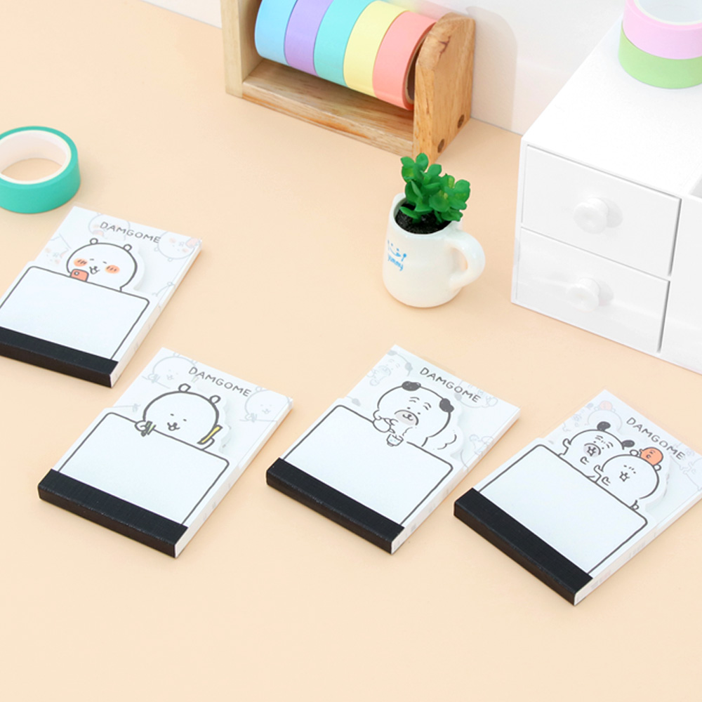 담곰이 듀얼 메모지 농담곰 메모 타임 모양 쪽지 편지 나가노 캐릭터 굿즈 이미지 3