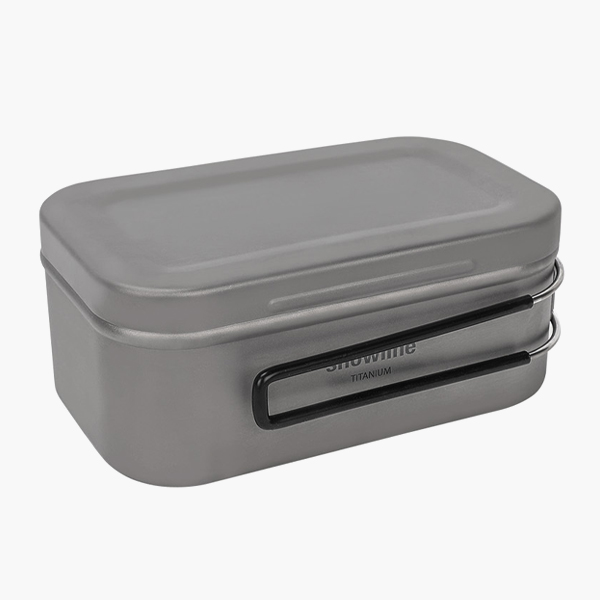 스노우라인 티타늄 손잡이 사각 반합 L 찜망 파우치 세트 백패킹 경량