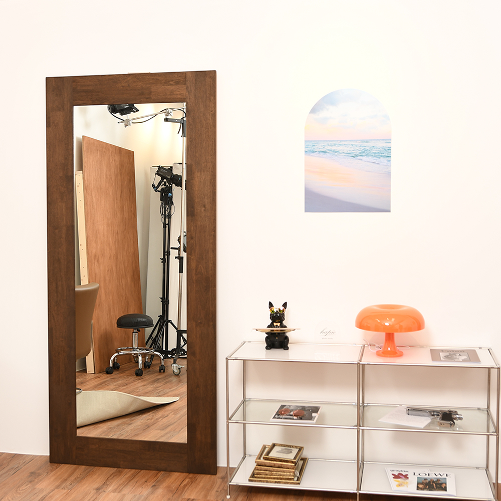 전신 거울 스탠드 현관 대형 미용실 우드 경대 원목 예쁜 1800 무도장