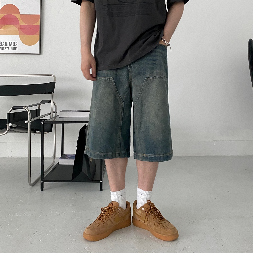 워크버뮤다 카펜터버뮤다 남자버뮤다반바지 - 상품 이미지