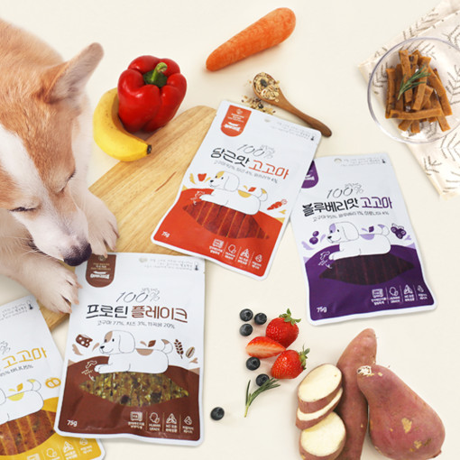 고고마 강아지 과일 고구마 간식 코코넛, 75g, 1개 - 상세 이미지 2