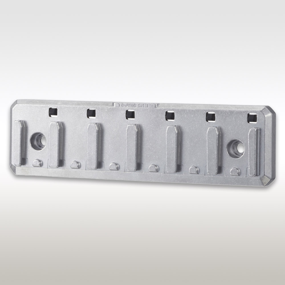 타지마 세이프홀더플레이트 6연메탈 TB-HP6M 188x16x52mm - 상품 이미지