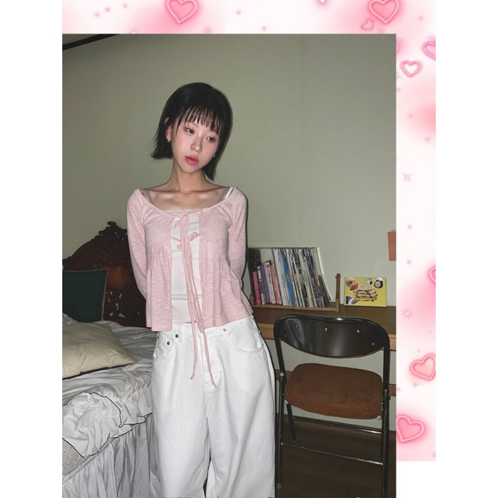 미녀와 순정남 30회 박도라 임수향 리본 가디건 큐티 레이어드 의상 옷 패션 - 상세 이미지 3