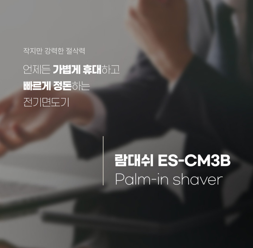 파나소닉 ES-CM3B 람대쉬 3중날 전기 면도기 팜인 쉐이버 판매처 상세 정보 이미지 4