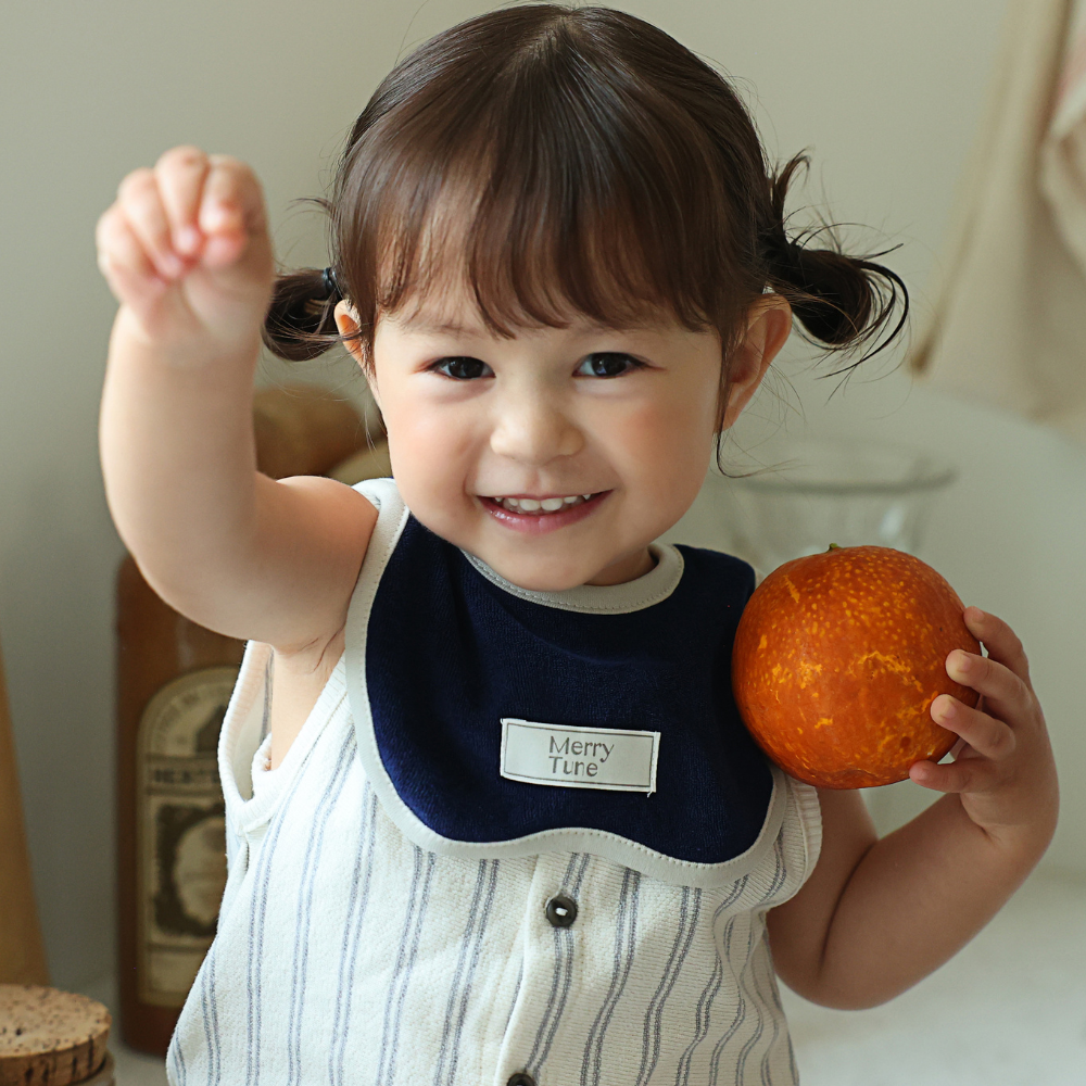 메리튠 아이코닉 테리 베이비빕 신생아 아기 이유식 턱받이 침받이 스카프빕