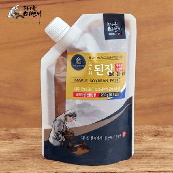 [지리산피아골] 피아골미선씨 고로쇠된장 230g (파우치형) : 핫트랙스