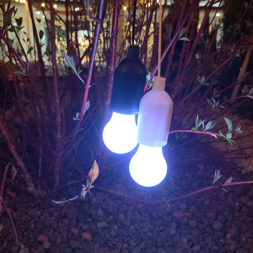 당기는전구 캠핑등으로 감성캠핑의 끝판왕 LED줄조명