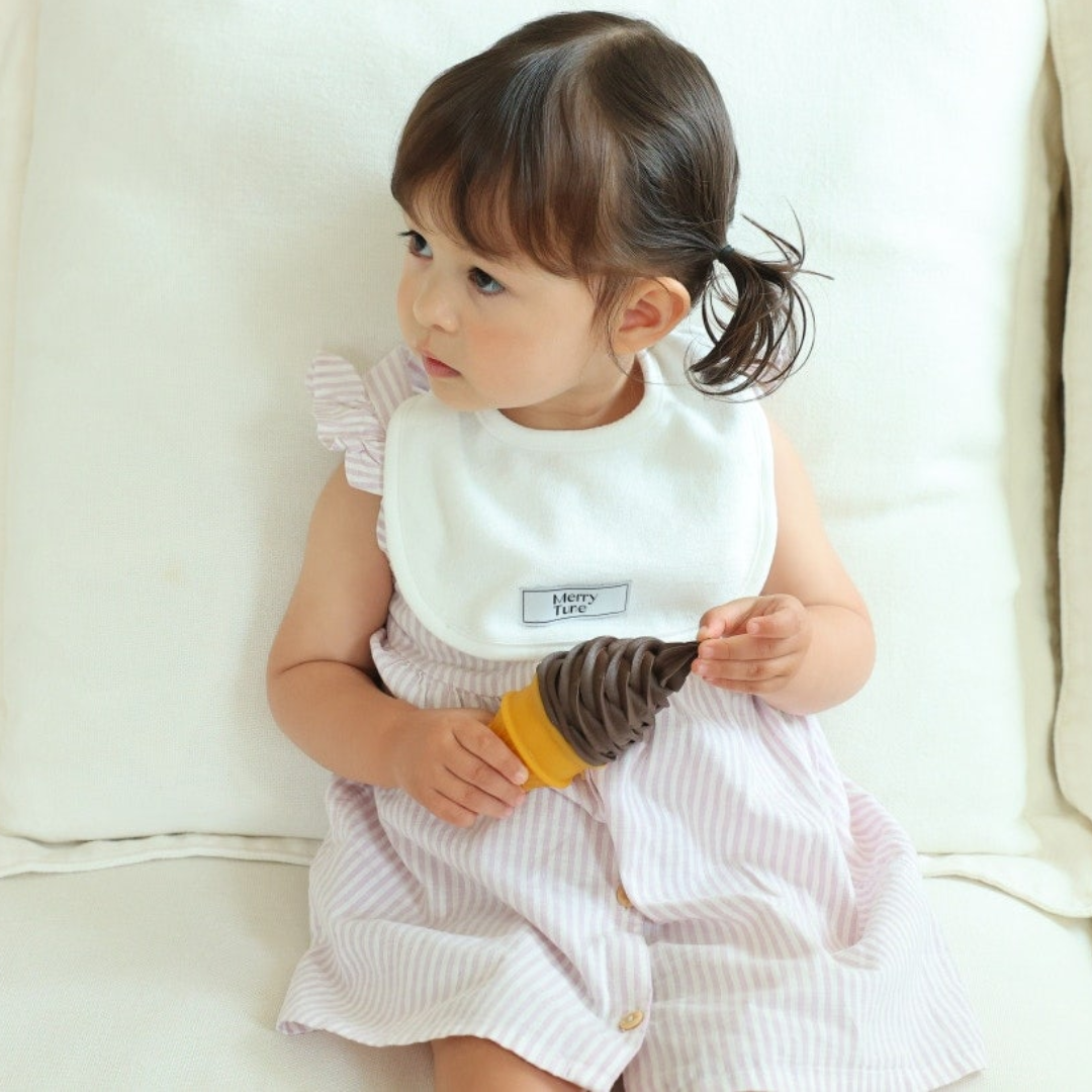 메리튠 에센셜 라이트 양면 테리 신생아 아기 이유식 턱받이 침받이 스카프빕