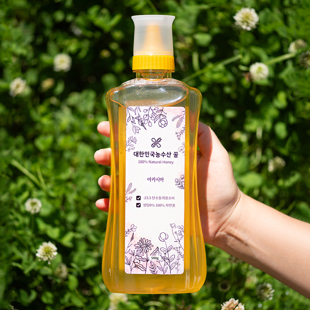 자연 아카시아 벌꿀 꿀 500g