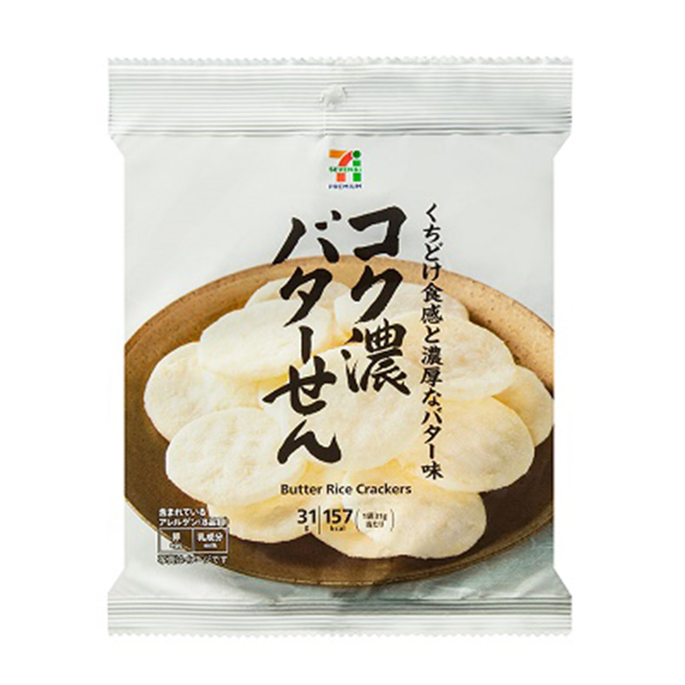 세븐일레븐 프레미엄 진한 버터 센베이 31g