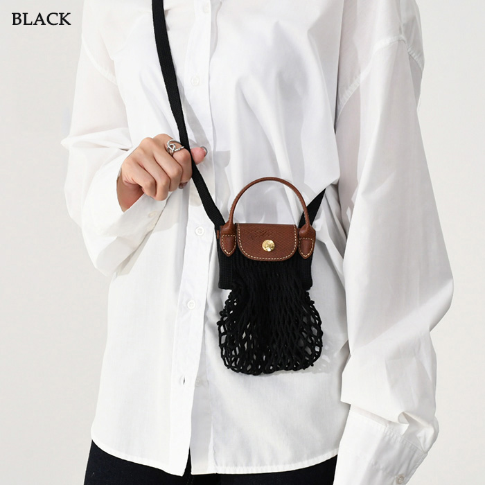 롱샴 Longchamp 르플리아쥬 필레 숄더백 그물 가방 XS 3컬러 - 상세 이미지 4