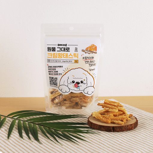국산 강아지 황태스틱 간식 원물 그대로 저 염 황태스틱 크림치즈, 30g, 1개 - 상세 이미지 3