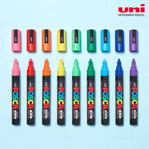 posca 유니 포스카마카 페인트 마카펜 아크릴마카 패브릭 윈도우 마커펜... 실사용 후기 | 효과 있을까? - 상품 이미지 1