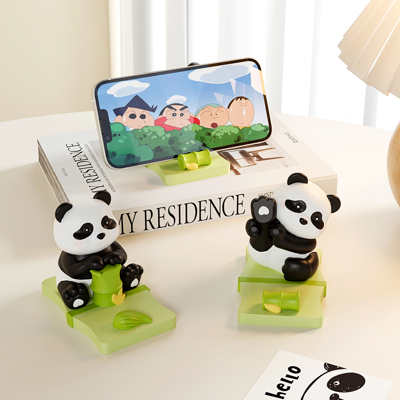 로즈소녀하우스 판다 핸드폰 거치대 스탠드 휴대폰 받침대 - 상품 이미지