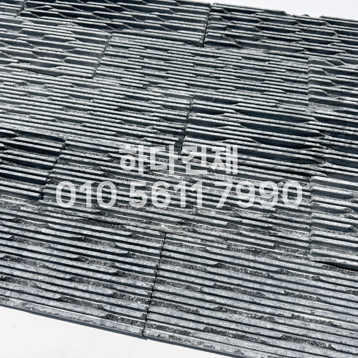 웨이브 패널타일 300x100x15T 펄그레이 / 하다건재 천연석타일