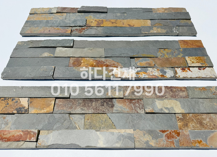 금강석패널 600x150x15T 내추럴 / 하다건재 시공사례 천연석타일