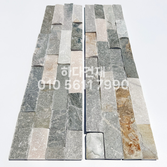 금강석패널 600x150x15T 비취 / 하다건재 천연석타일