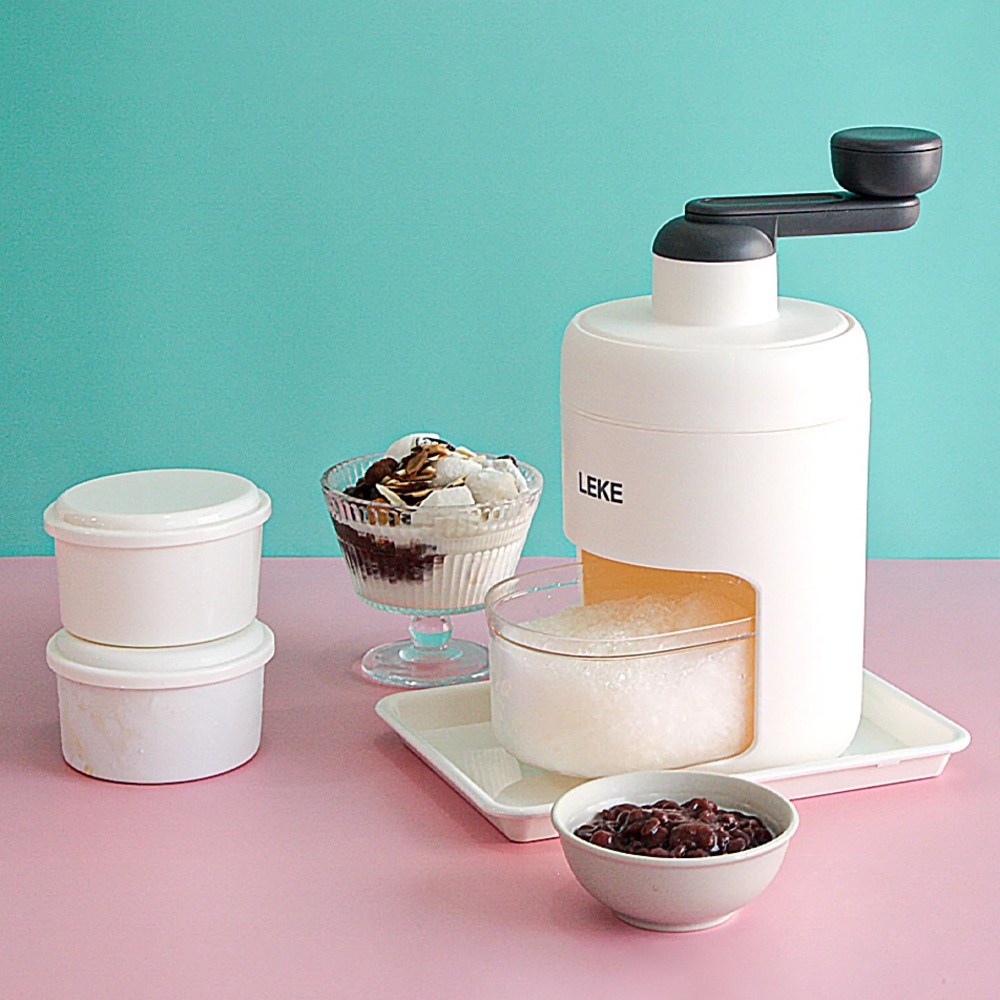 미니 수동 빙수기 가정용 돌리는 팥 빙수 기계