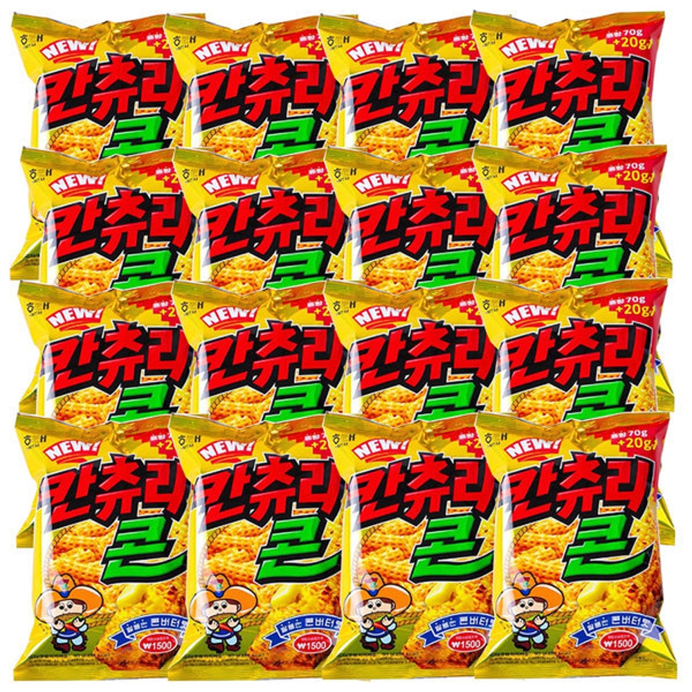해태제과 칸츄리콘 90g 16봉지 : 천지개벽상사