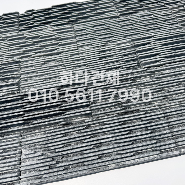 웨이브 패널타일 300x100x15T 펄그레이 / 하다건재 천연석타일