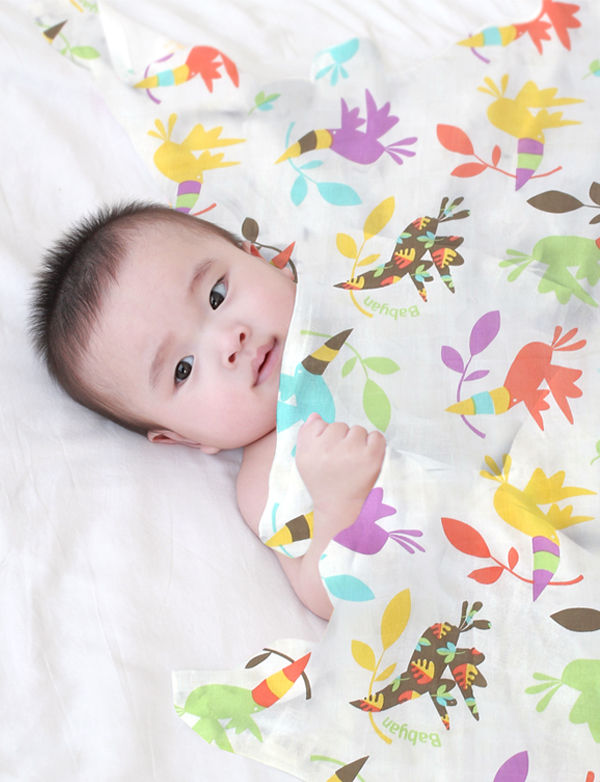 베이비앙 국내산 무형광 대나무 밤부 토코투칸 거즈 블랭킷